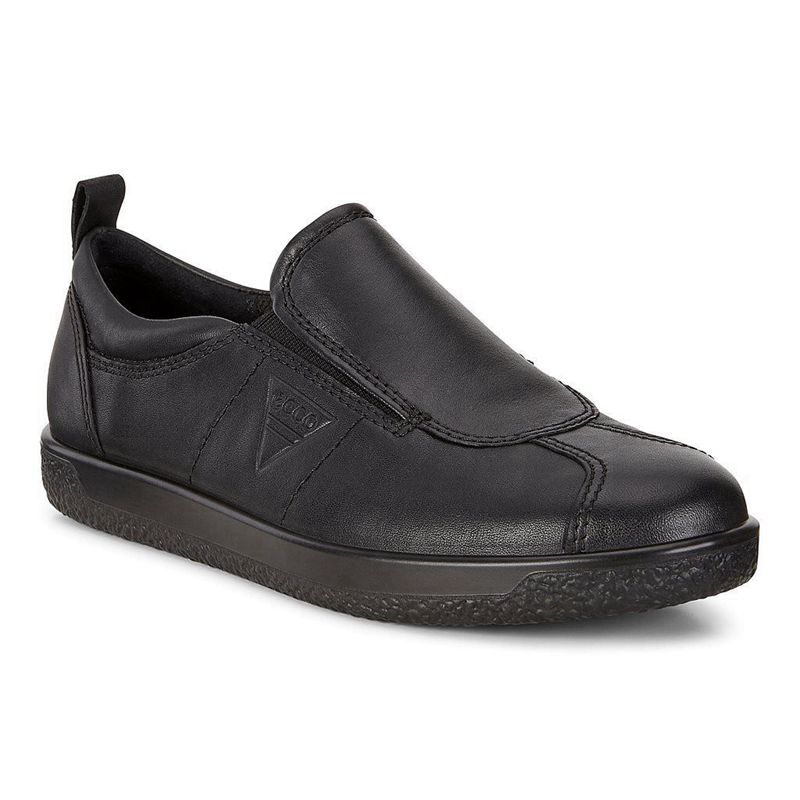 Zapatos Slip-On Ecco Soft 1 Para Mujer,Negras,649518-XMT